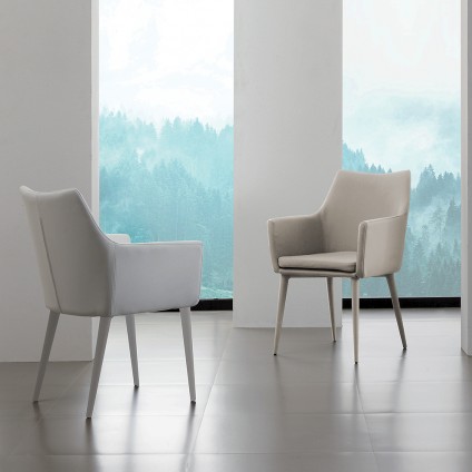 Sedia poltroncina imbottita moderna"Harmony"